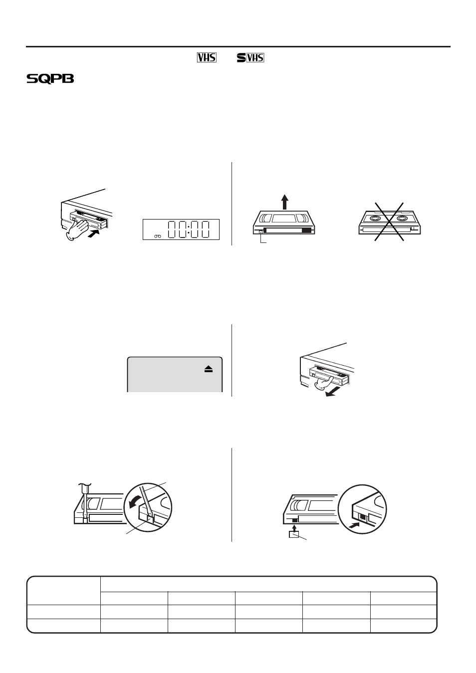 Loading and unloading a cassette tape | JVC HR-XVC25U User Manual | Page 26 / 68