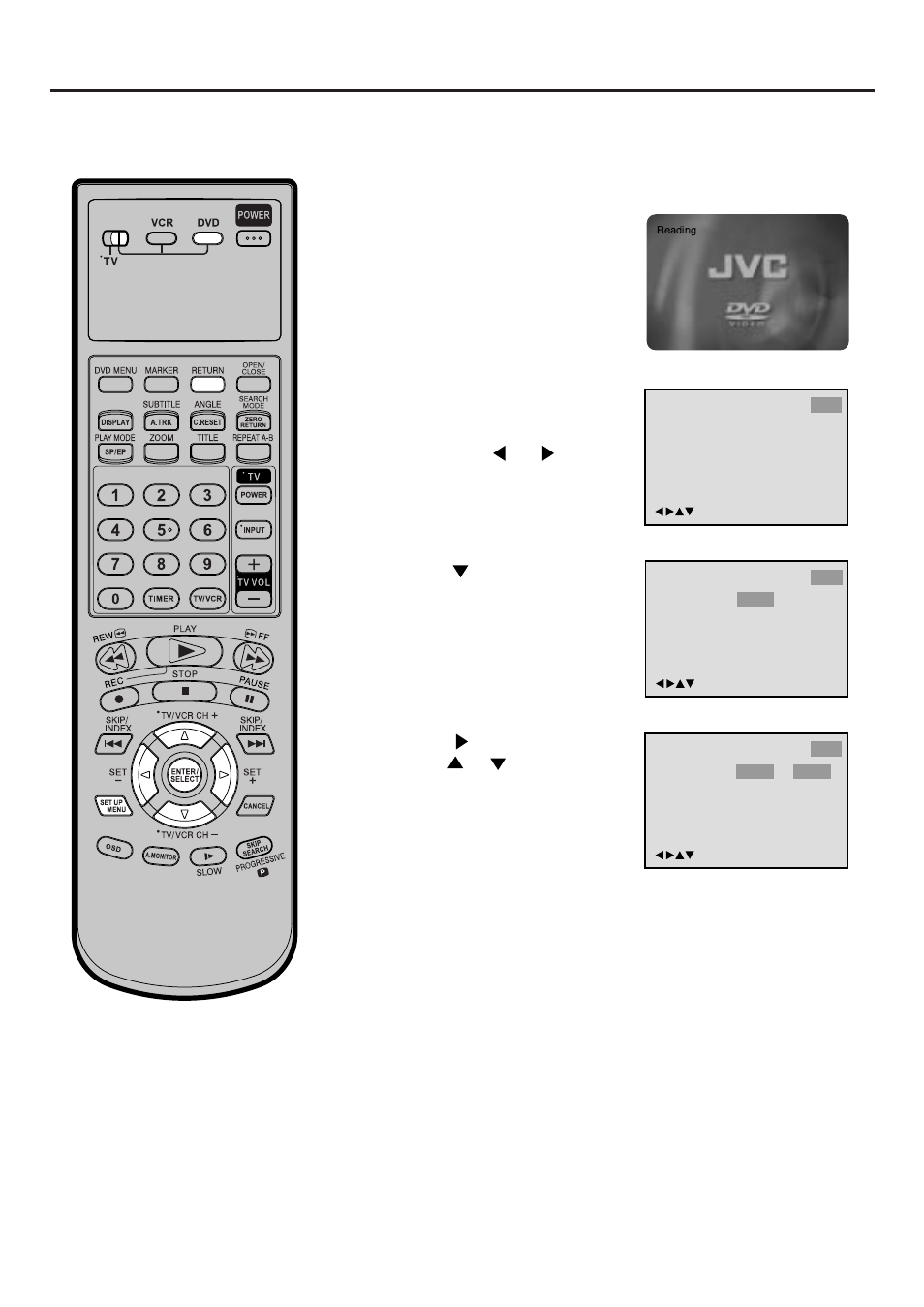 Setting setup language | JVC HR-XVC25U User Manual | Page 38 / 68