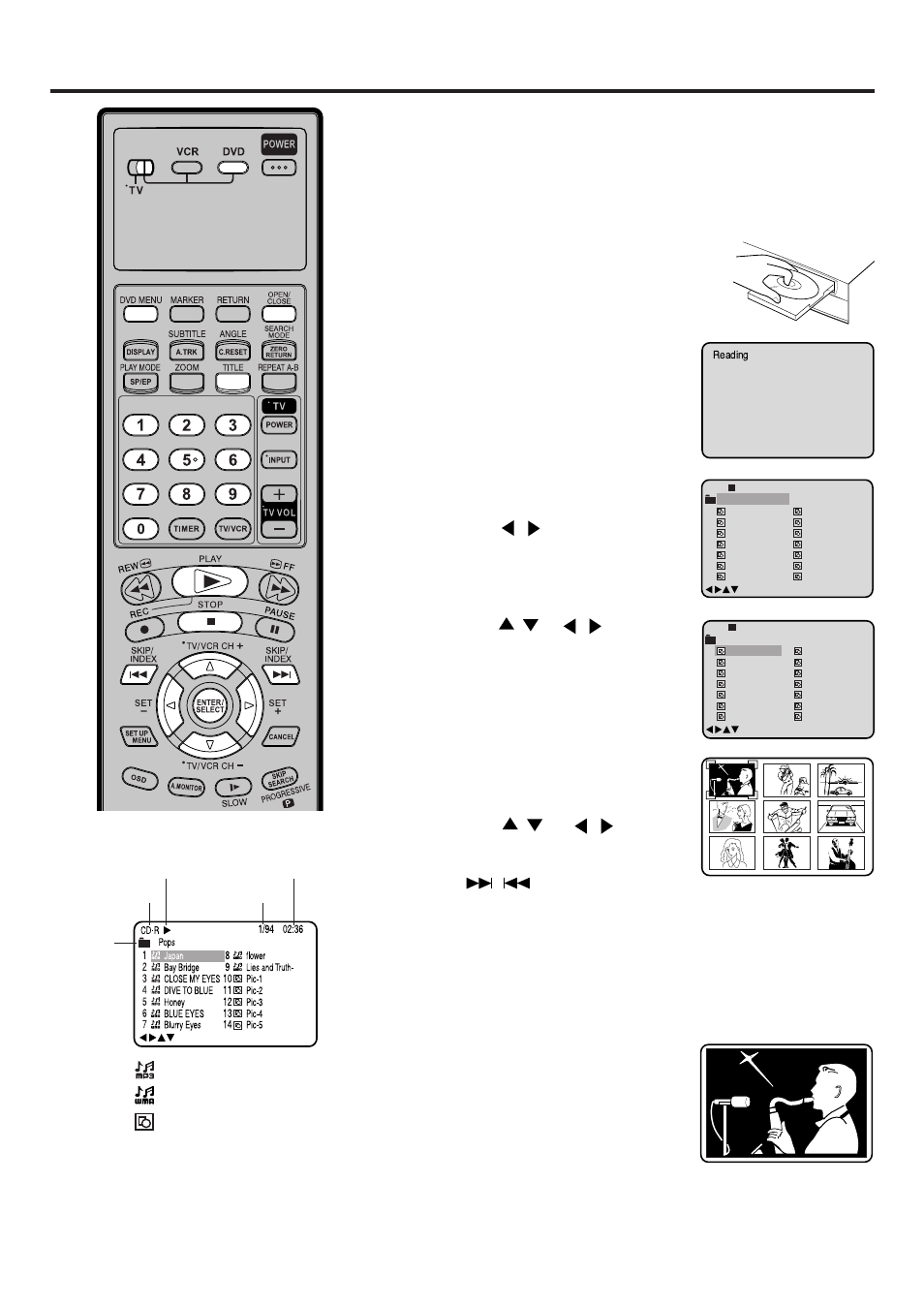 Jpeg cd playback | JVC HR-XVC25U User Manual | Page 45 / 68