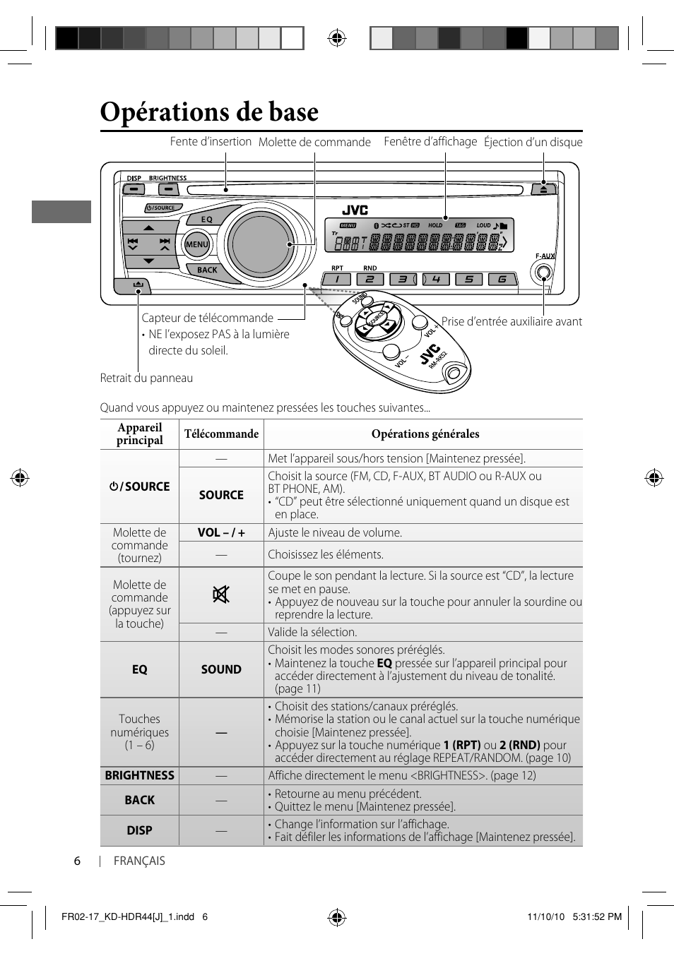 Opérations de base | JVC GET0686-001A User Manual | Page 38 / 49