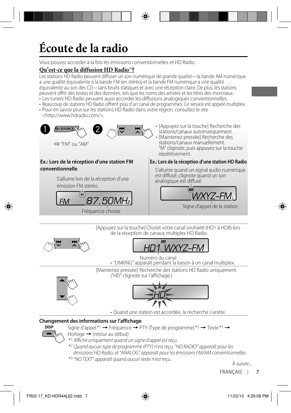 Écoute de la radio | JVC GET0686-001A User Manual | Page 39 / 49