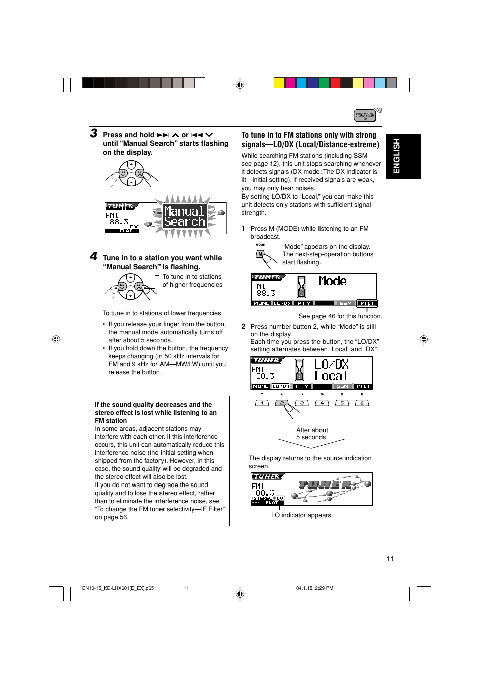 JVC KD-LHX601 User Manual | Page 11 / 291