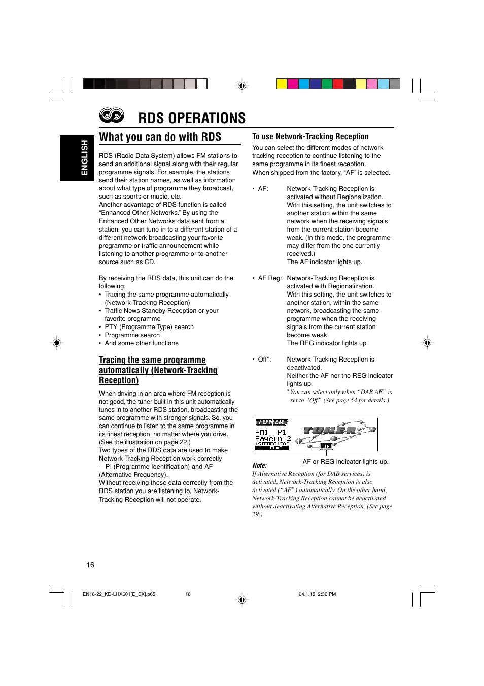 Rds operations, What you can do with rds | JVC KD-LHX601 User Manual | Page 16 / 291