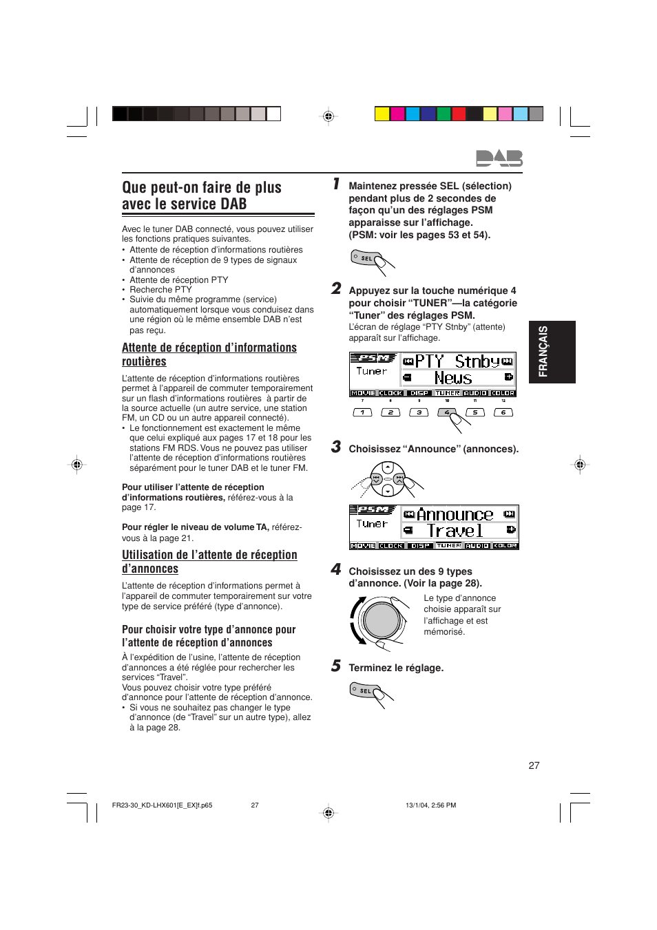 Que peut-on faire de plus avec le service dab | JVC KD-LHX601 User Manual | Page 171 / 291