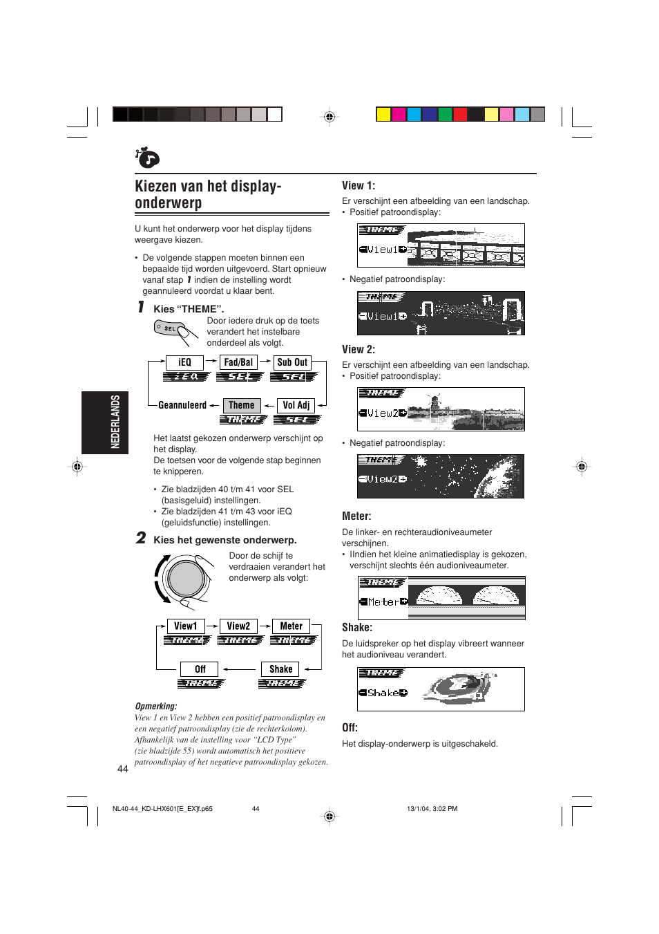 Kiezen van het display- onderwerp | JVC KD-LHX601 User Manual | Page 260 / 291