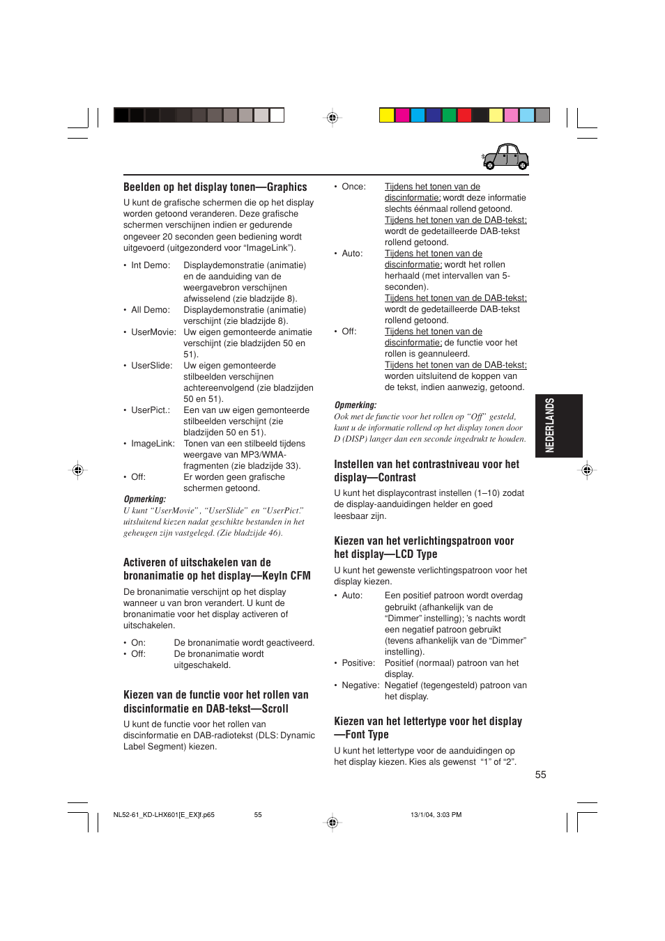 Nederlands beelden op het display tonen—graphics | JVC KD-LHX601 User Manual | Page 271 / 291