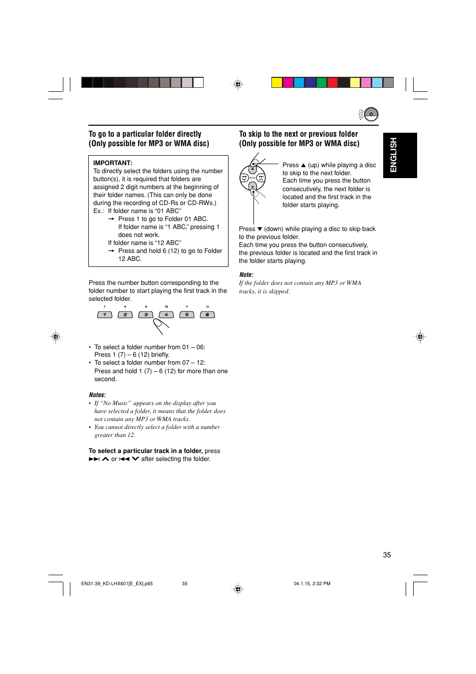 JVC KD-LHX601 User Manual | Page 35 / 291