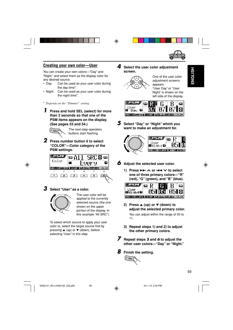 JVC KD-LHX601 User Manual | Page 59 / 291