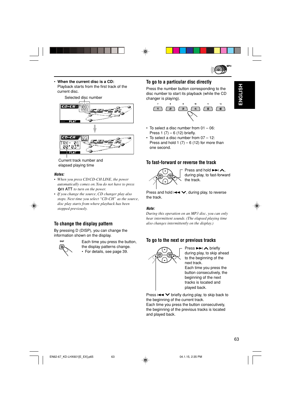 English | JVC KD-LHX601 User Manual | Page 63 / 291
