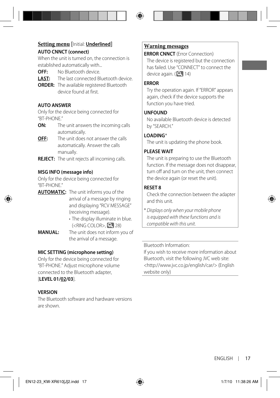 JVC GET0665-001A User Manual | Page 17 / 127