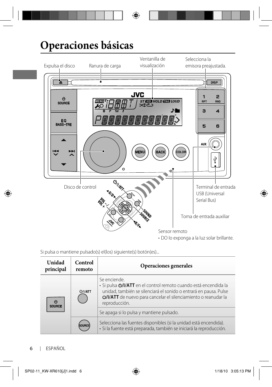 Operaciones básicas | JVC GET0665-001A User Manual | Page 48 / 127