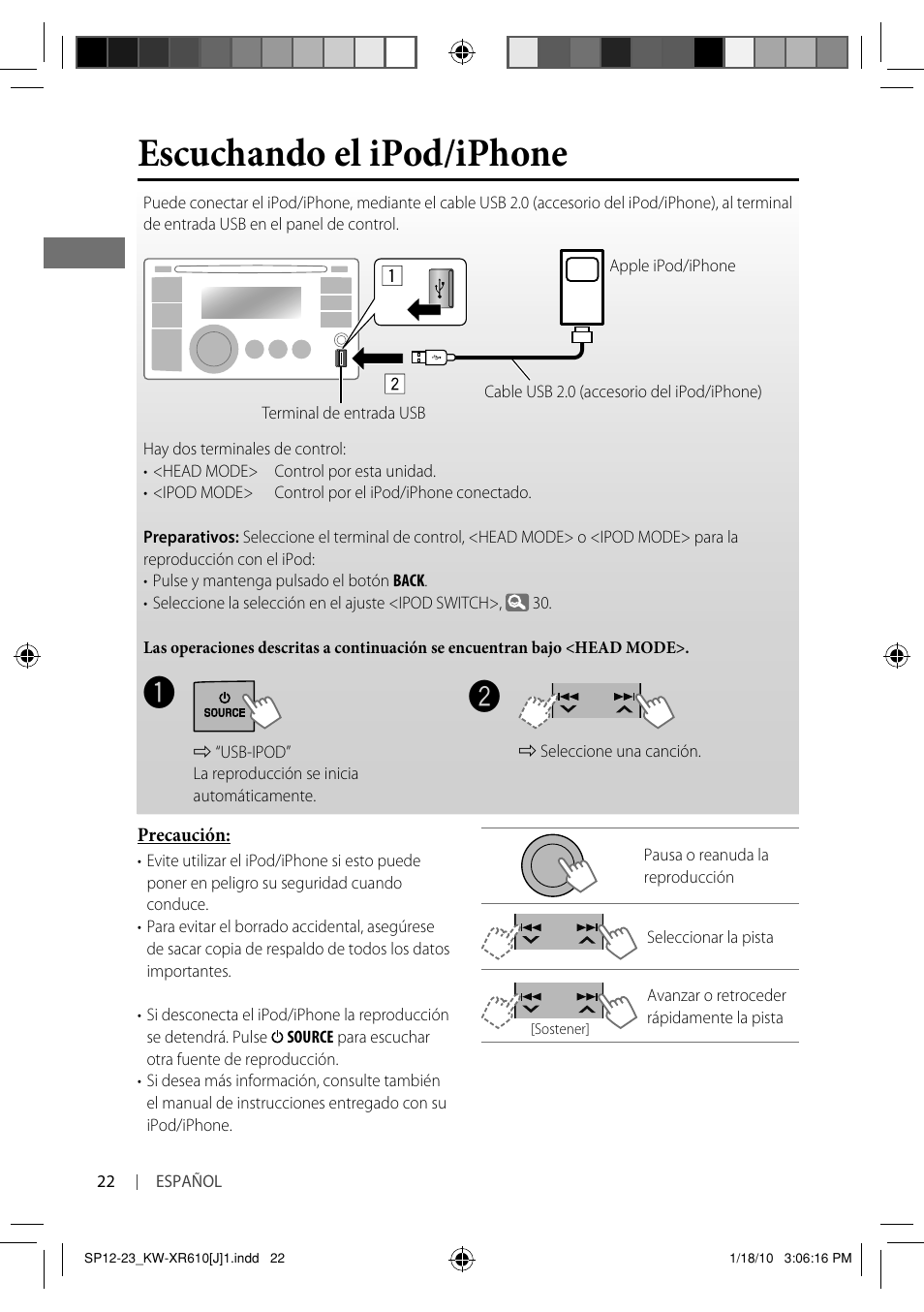 Escuchando el ipod/iphone | JVC GET0665-001A User Manual | Page 64 / 127