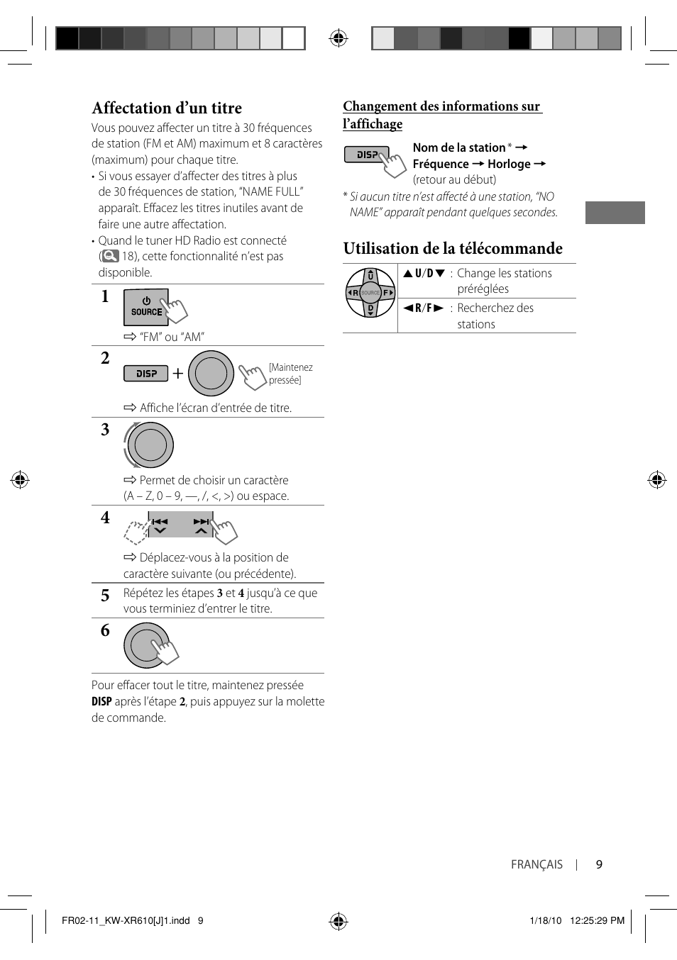Affectation d’un titre, Utilisation de la télécommande | JVC GET0665-001A User Manual | Page 93 / 127