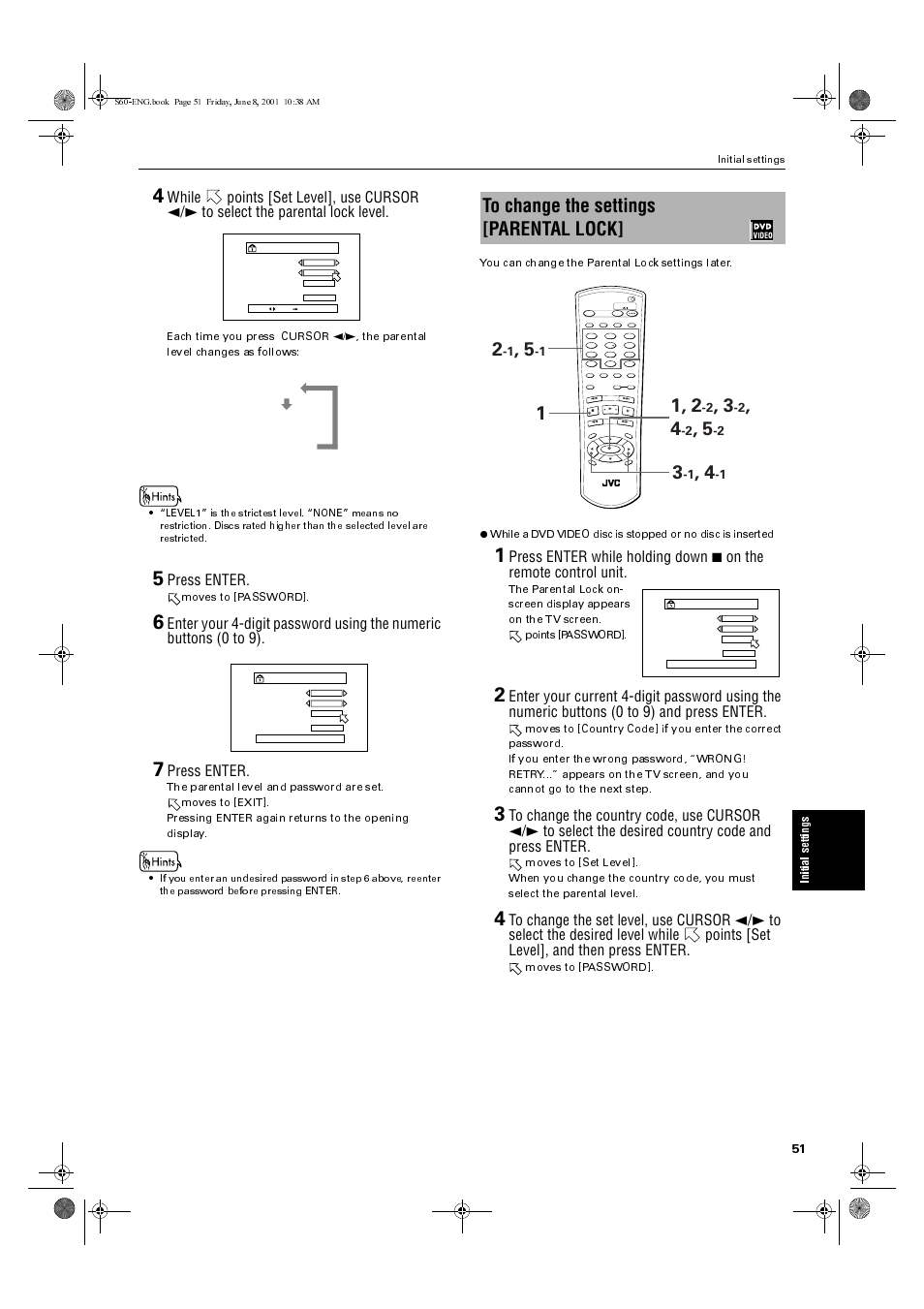 Press enter | JVC XV-S60BK User Manual | Page 53 / 62