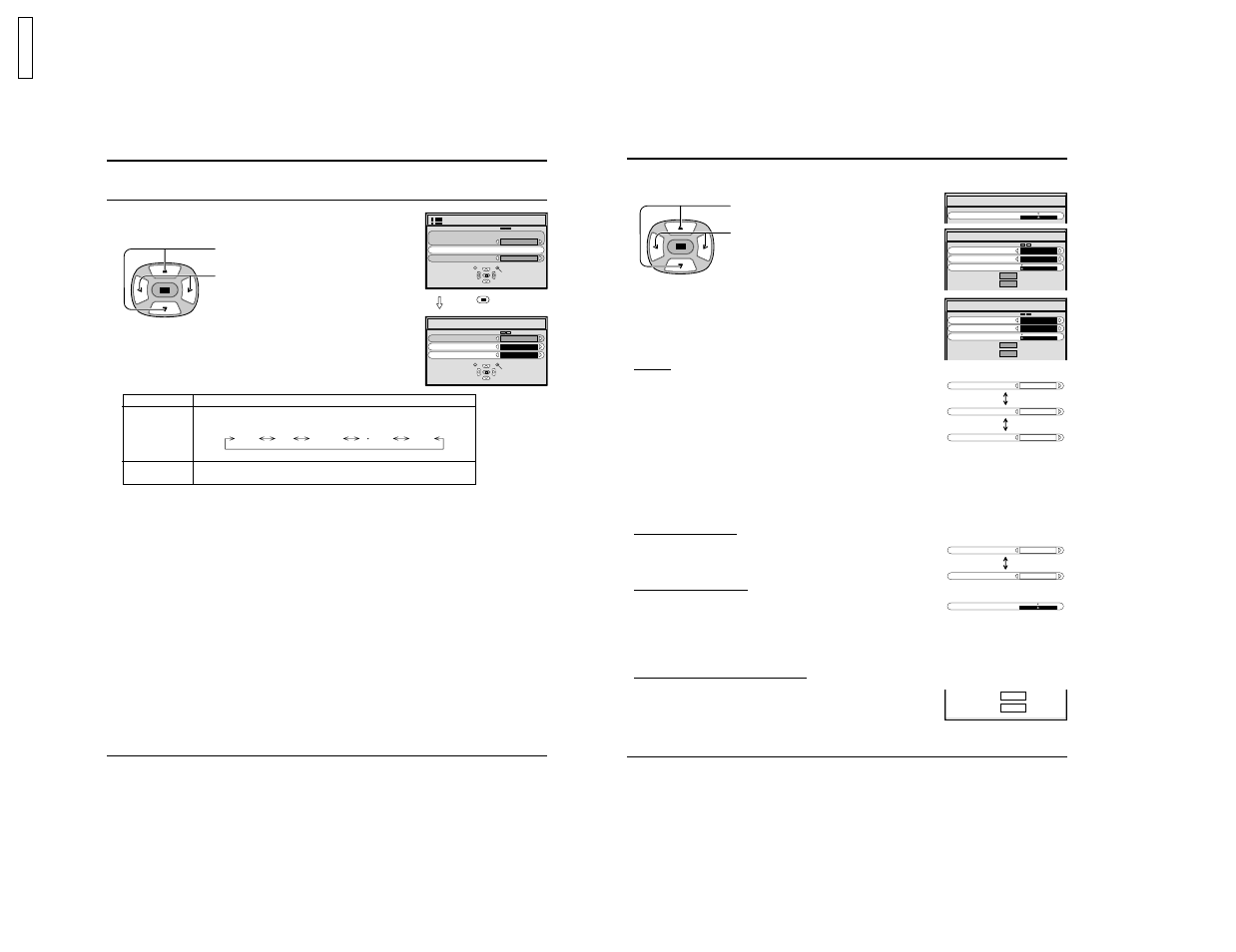 Color system / auto, Set up for input signals, Sync | Pull in range, H-freq (khz) /v-freq (hz), Set up for input signals clamp position | JVC GD V500PZU User Manual | Page 16 / 18