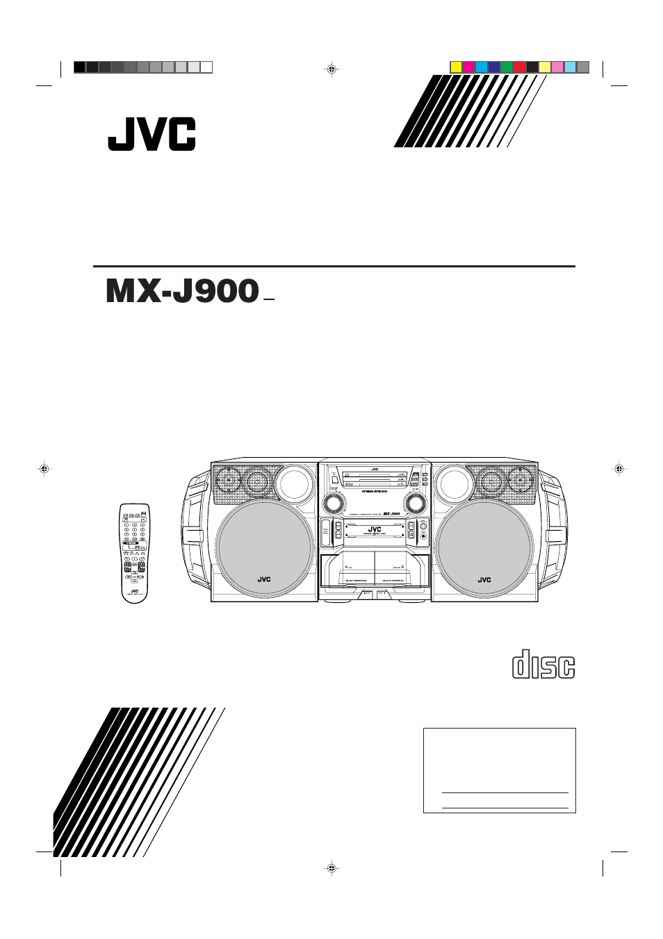 JVC MX-J900 User Manual | 30 pages