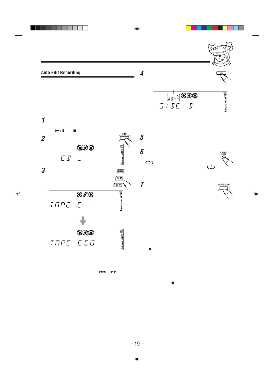 Auto edit recording | JVC MX-J900 User Manual | Page 22 / 30