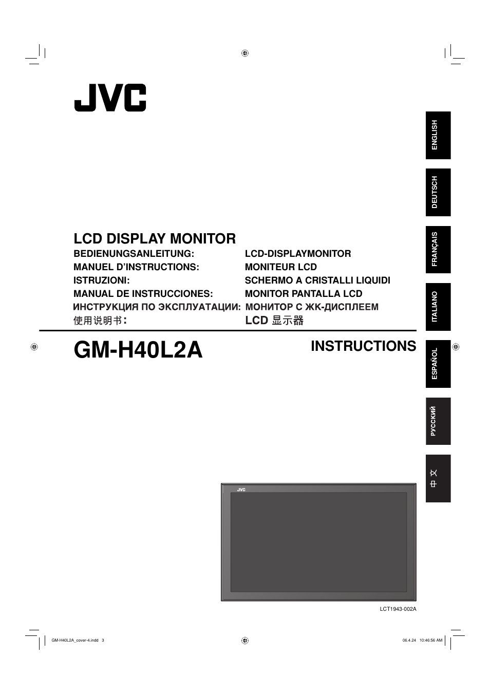 JVC GM-H40L2A User Manual | 46 pages