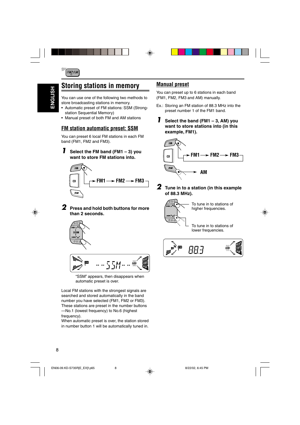 JVC KD-S735R User Manual | Page 8 / 32