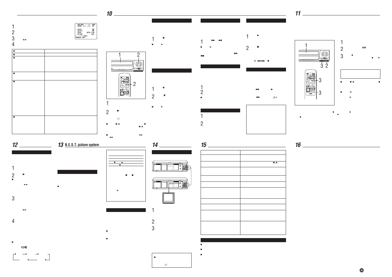 JVC HR-P500K/100A User Manual | Page 4 / 4