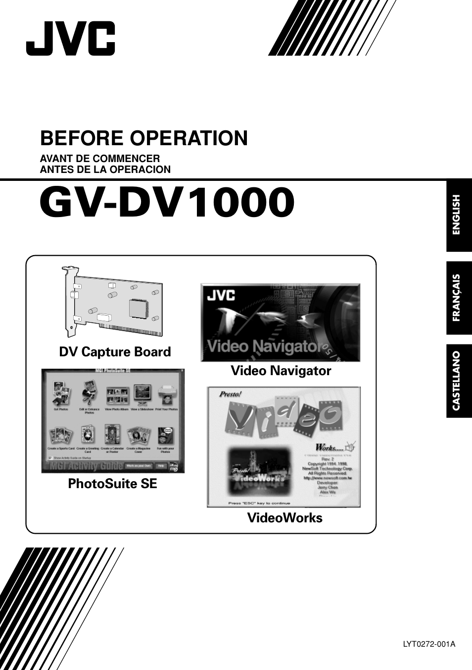 JVC VIDEO NAVIGATOR GV-DV1000 User Manual | 26 pages