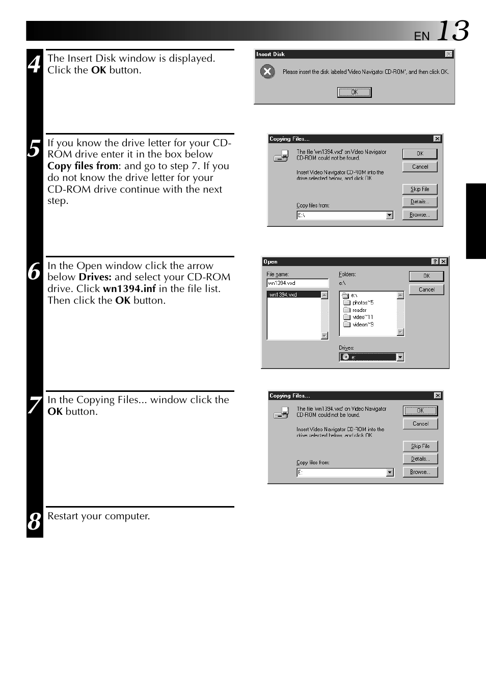 JVC VIDEO NAVIGATOR GV-DV1000 User Manual | Page 13 / 26