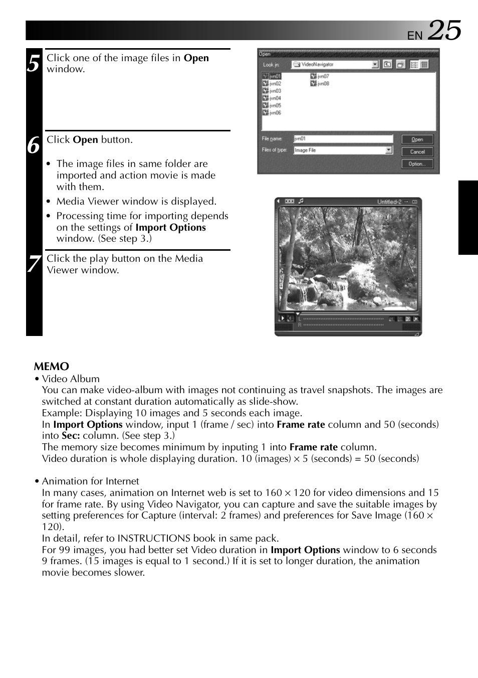 JVC VIDEO NAVIGATOR GV-DV1000 User Manual | Page 25 / 26