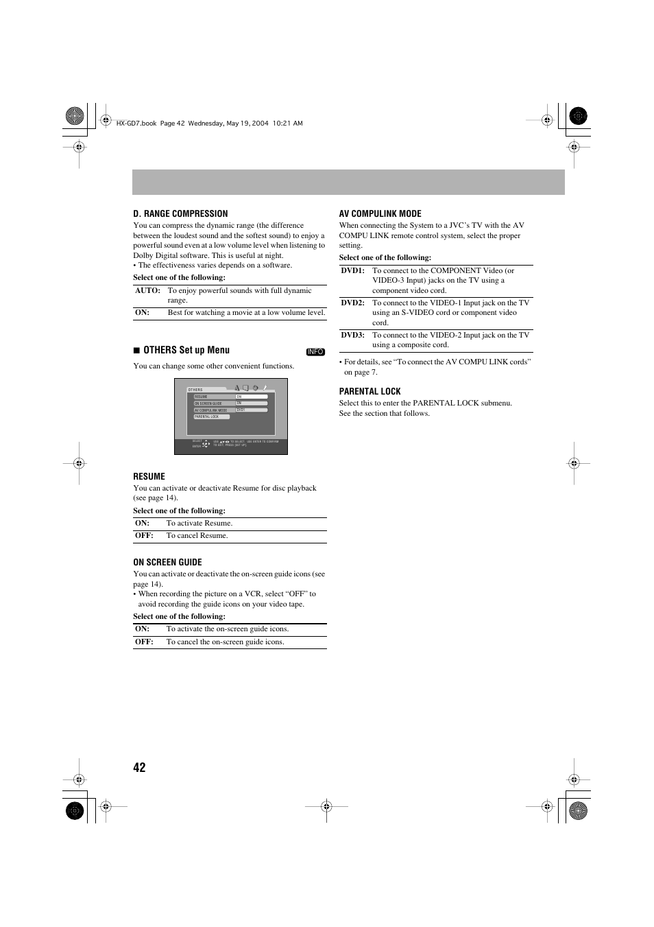 JVC HX-GD7 User Manual | Page 46 / 60