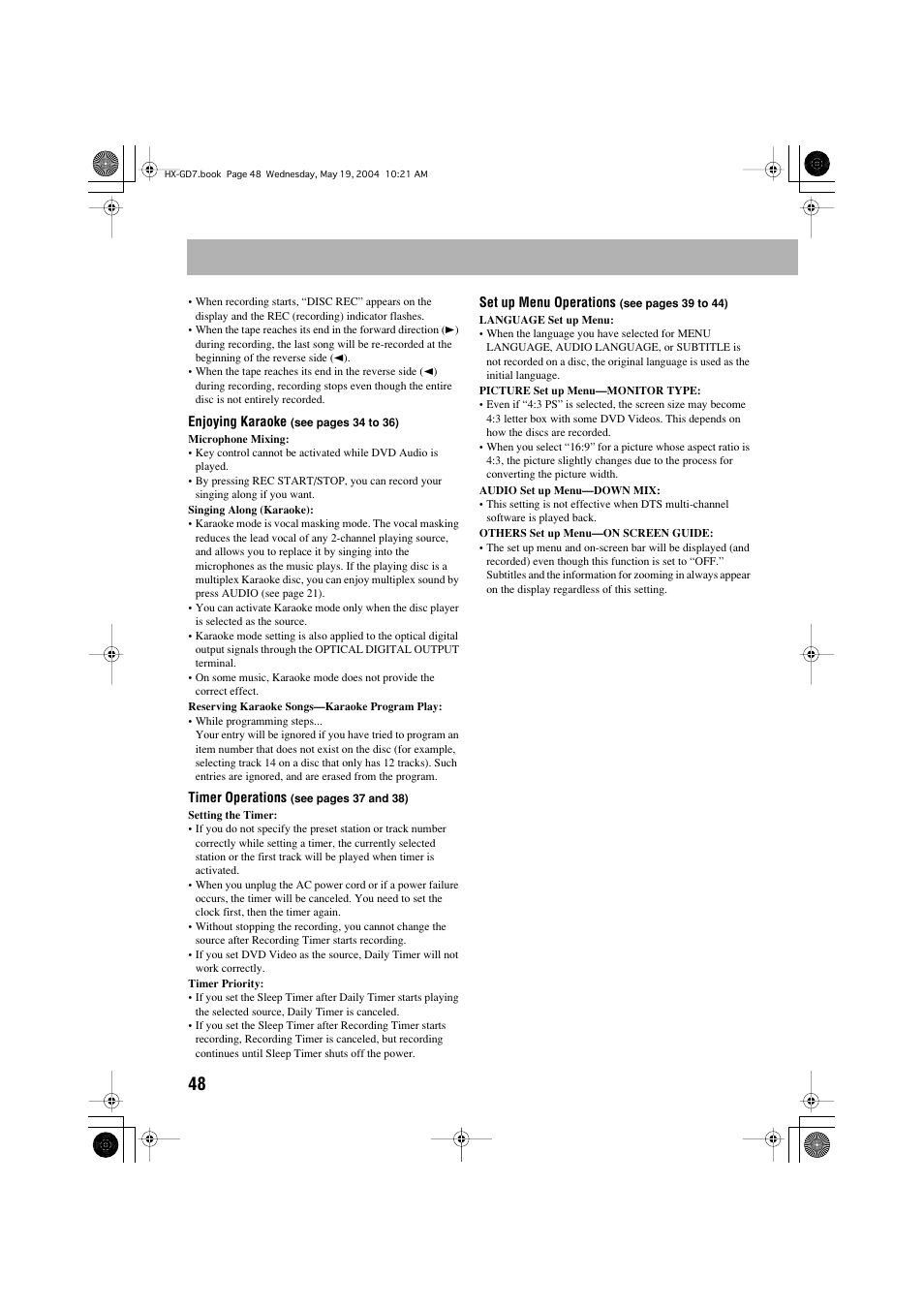 JVC HX-GD7 User Manual | Page 52 / 60