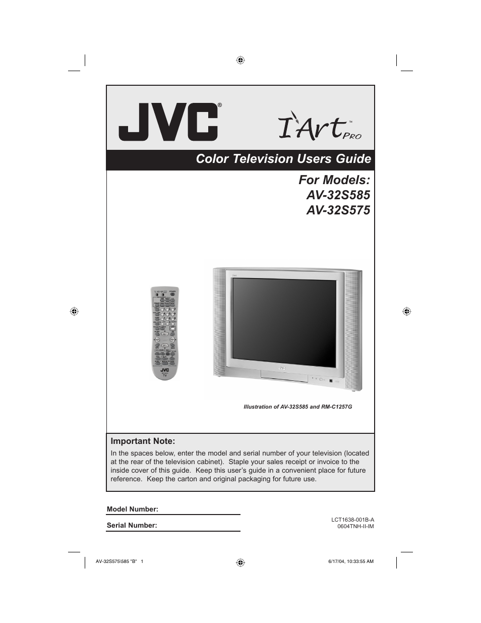 JVC LCT1638-001B-A User Manual | 64 pages