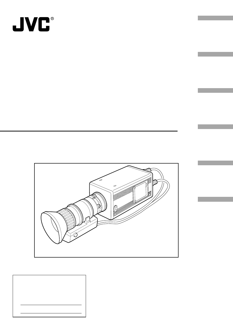 JVC KY-F1030U User Manual | 148 pages