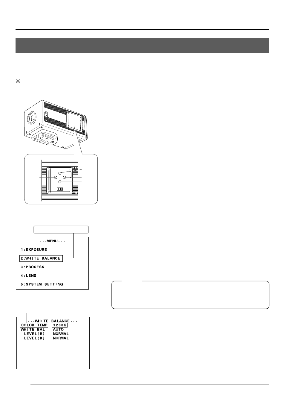 White balance adjustment, Settings and adjustments for shooting (cont’d) | JVC KY-F1030U User Manual | Page 26 / 148