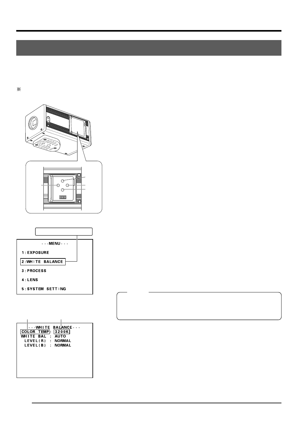 Weißabgleich, Einstellungen für die aufnahme (fortgesetzt) | JVC KY-F1030U User Manual | Page 74 / 148