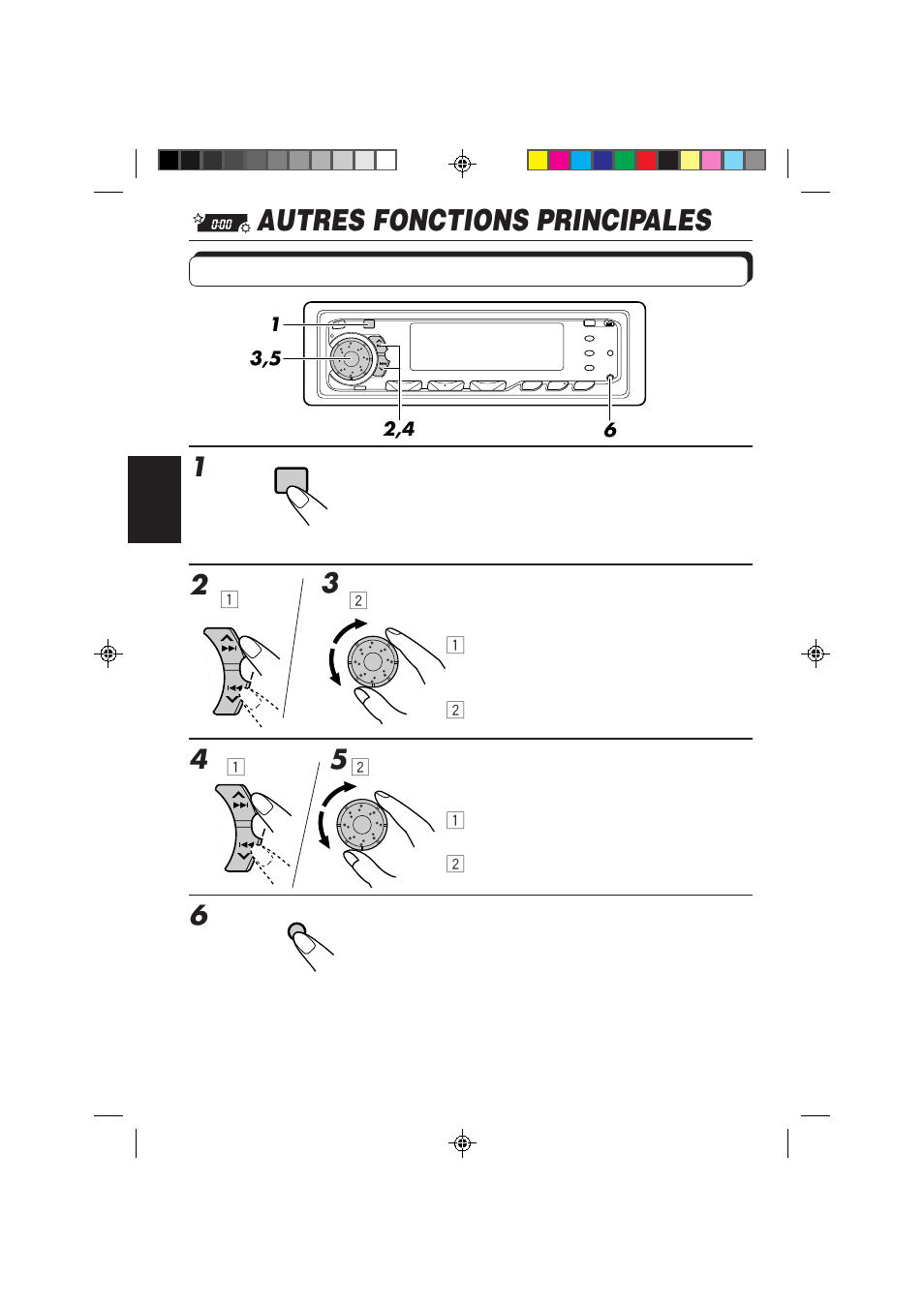 Autres fonctions principales, Réglage de l'horloge | JVC KD-MX2800R User Manual | Page 130 / 202