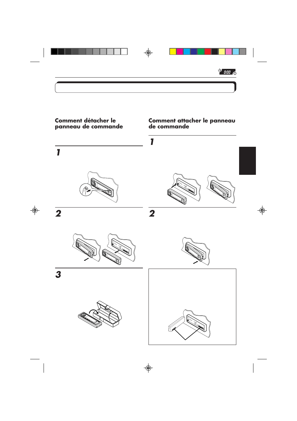 Détachement du panneau de commande | JVC KD-MX2800R User Manual | Page 141 / 202