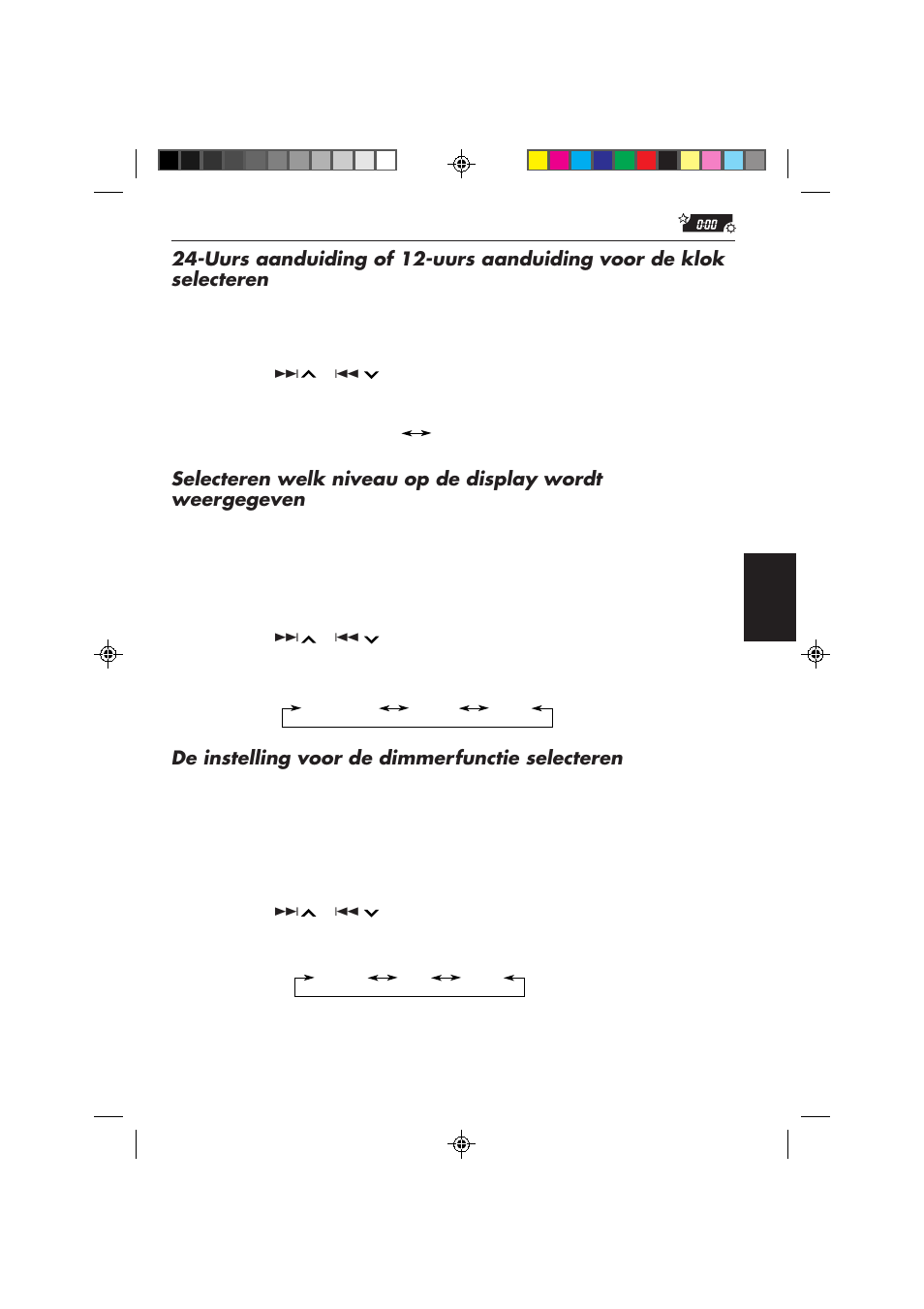 De instelling voor de dimmerfunctie selecteren | JVC KD-MX2800R User Manual | Page 183 / 202