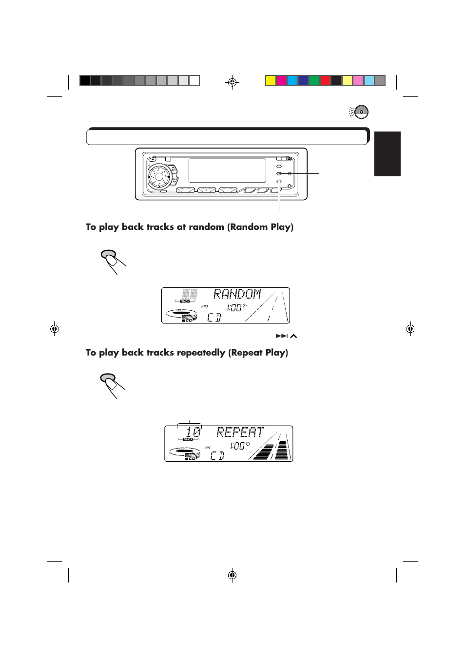 Selecting cd playback modes | JVC KD-MX2800R User Manual | Page 21 / 202