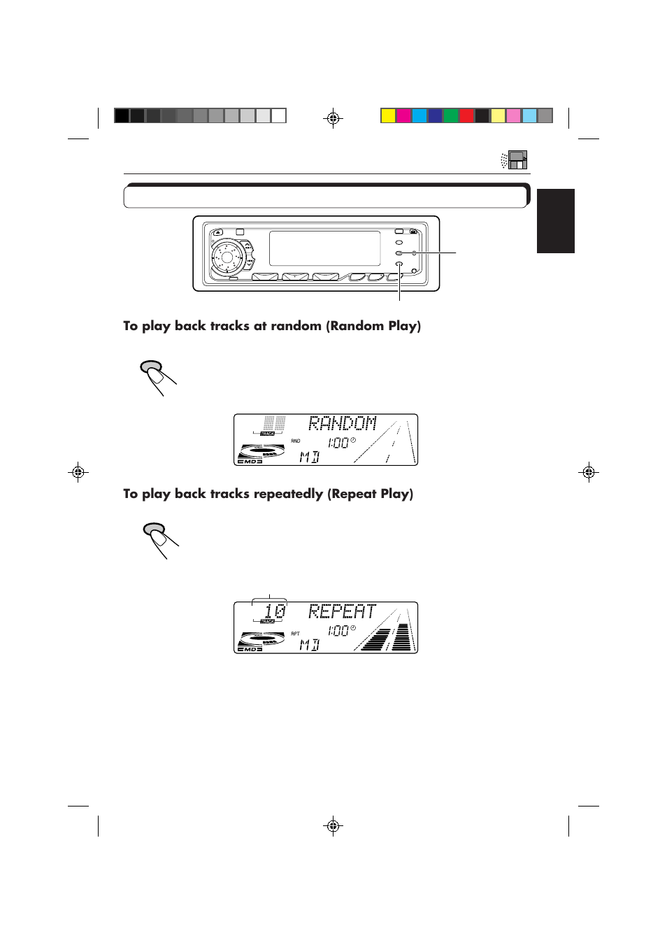 Selecting md playback modes | JVC KD-MX2800R User Manual | Page 25 / 202