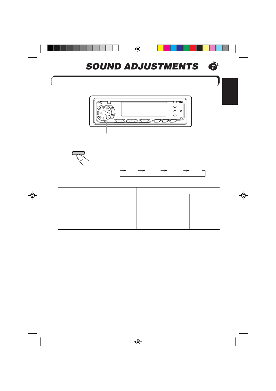 Sound adjustments, Selecting preset sound control modes, Call up the sound control mode you want | JVC KD-MX2800R User Manual | Page 27 / 202