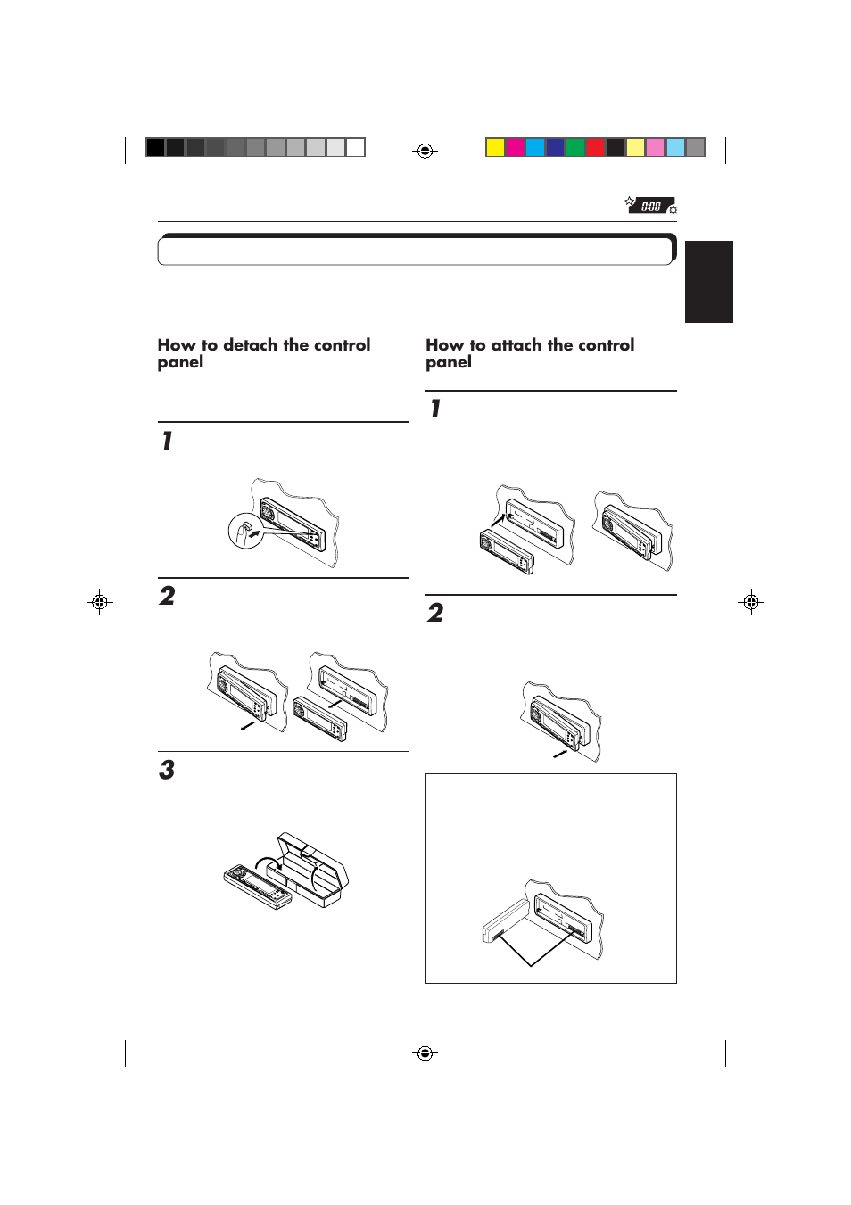 Detaching the control panel | JVC KD-MX2800R User Manual | Page 41 / 202