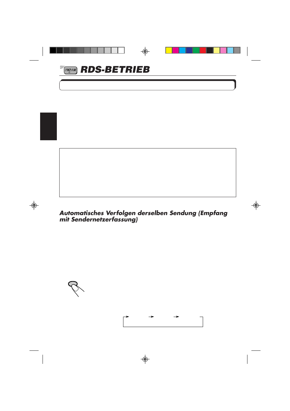 Rds-betrieb, Betriebsmöglichkeiten mit der funktion rds eon | JVC KD-MX2800R User Manual | Page 60 / 202