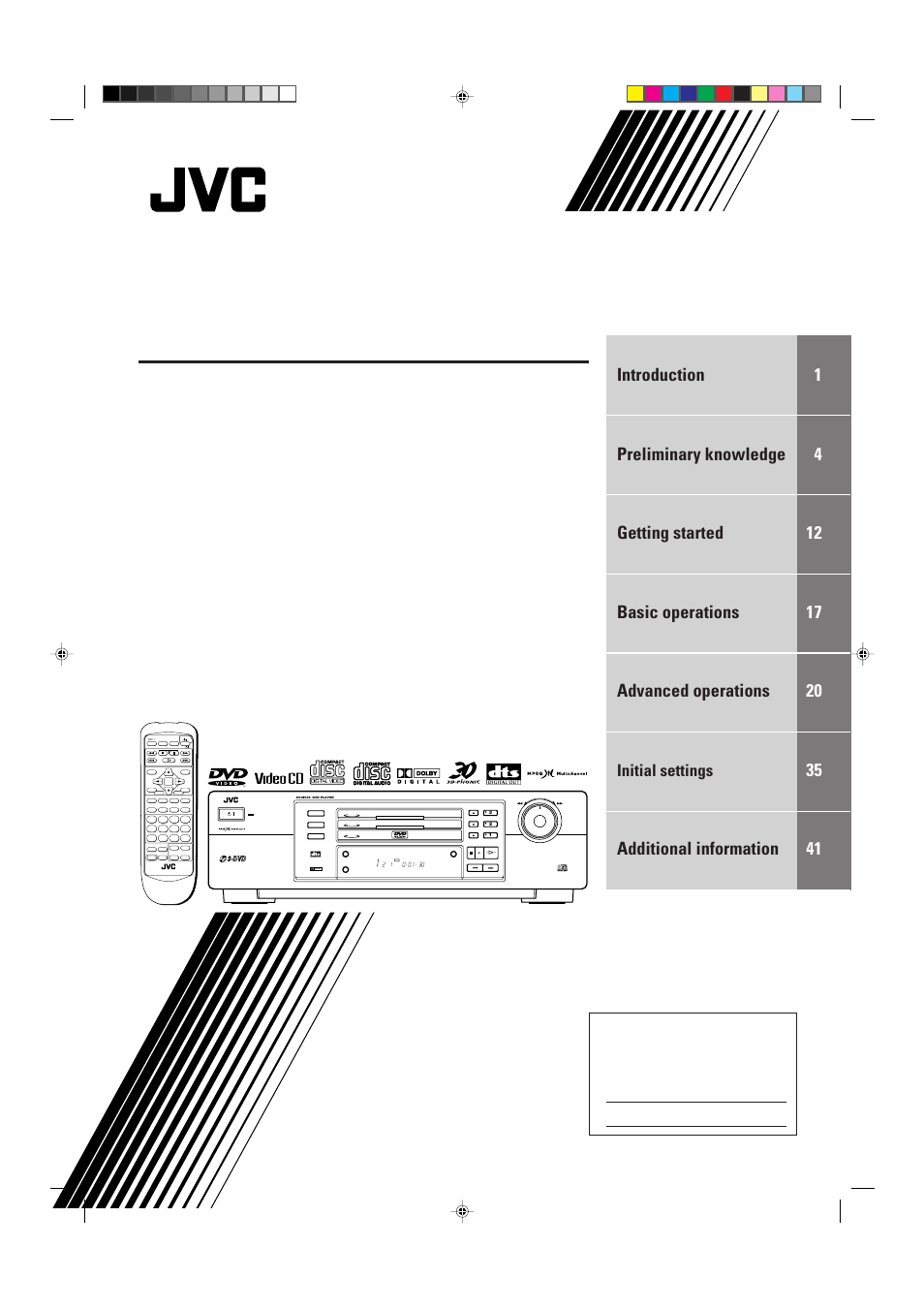 JVC XV-M555BK User Manual | 48 pages