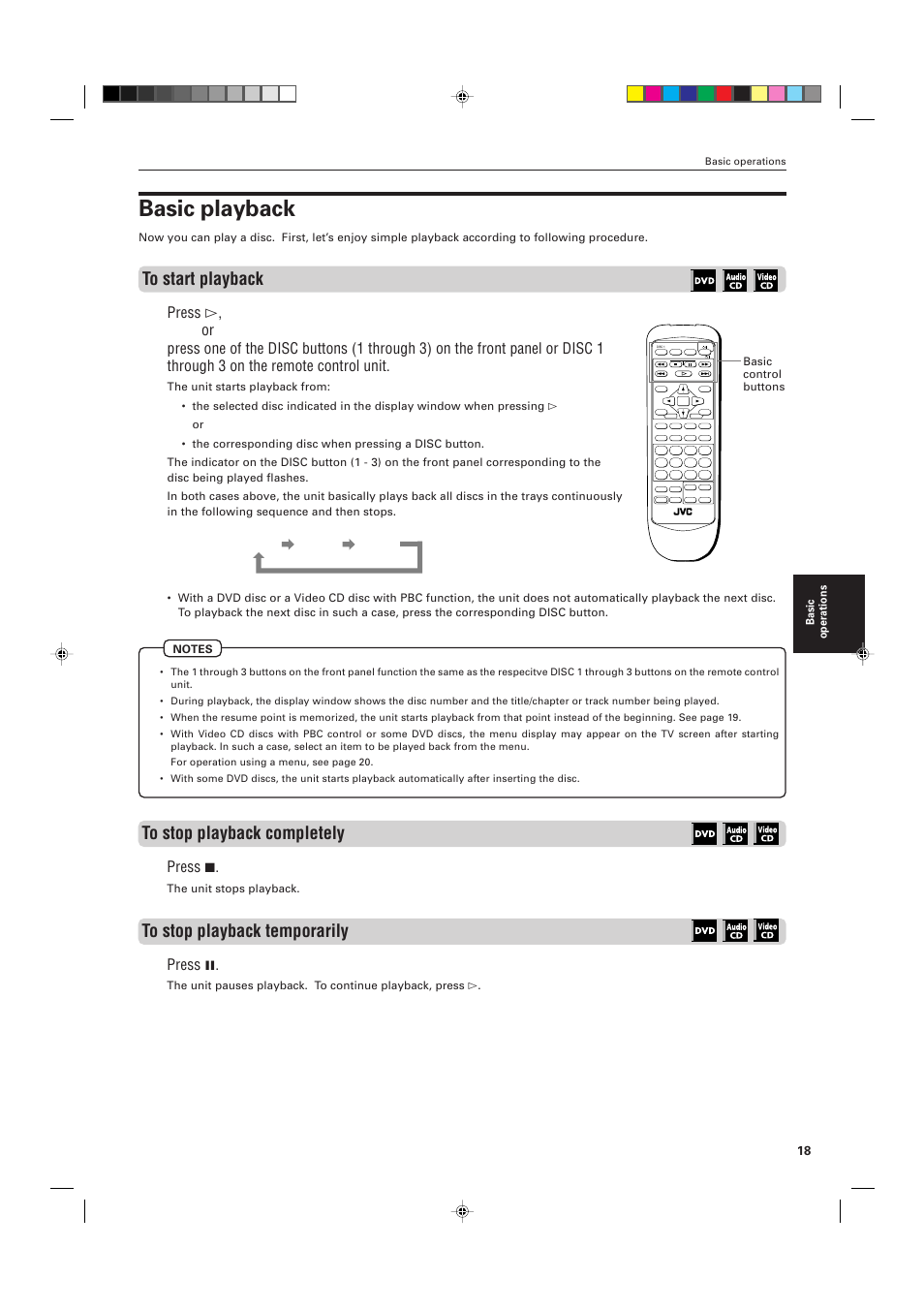 Basic playback, Press 7, Press 8 | JVC XV-M555BK User Manual | Page 21 / 48