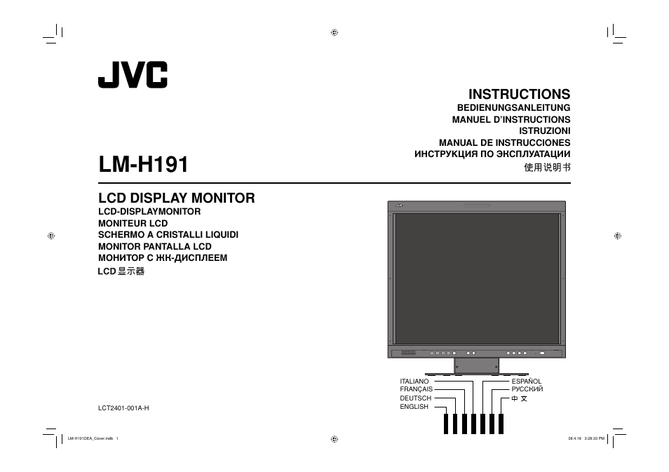 JVC LM-H191 User Manual | 18 pages