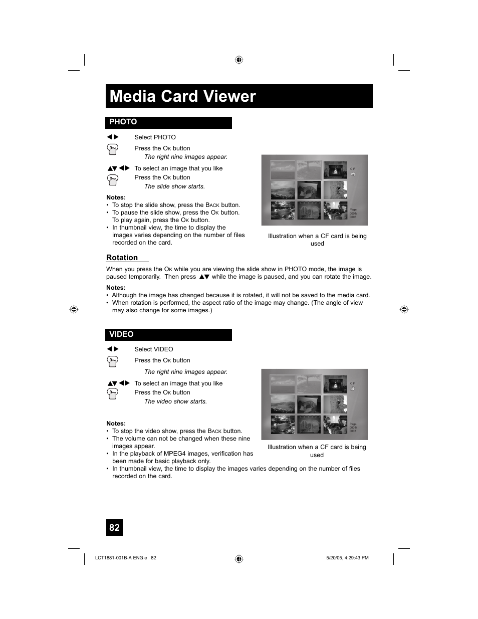 Media card viewer | JVC 0505TNH-II-IM User Manual | Page 82 / 96