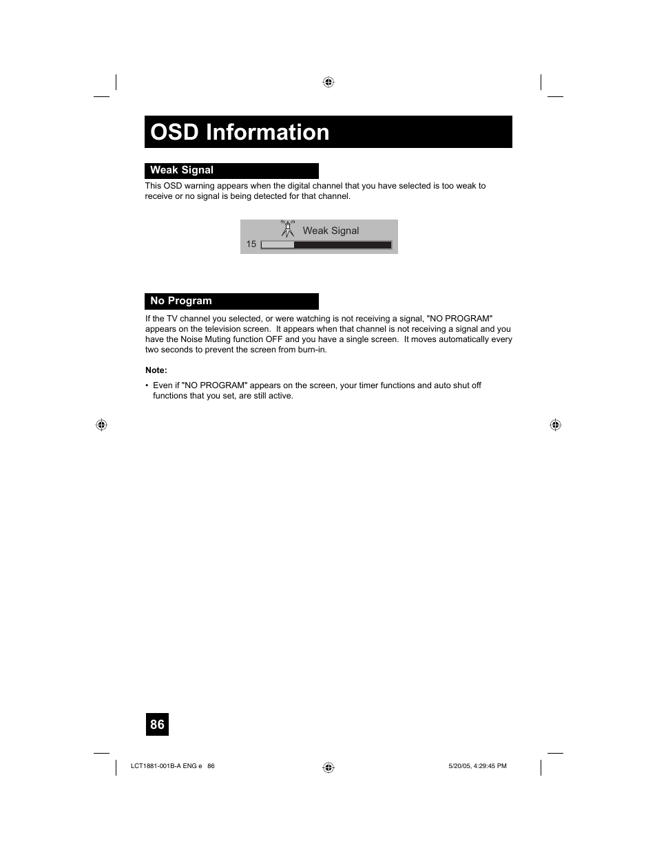 Osd information | JVC 0505TNH-II-IM User Manual | Page 86 / 96