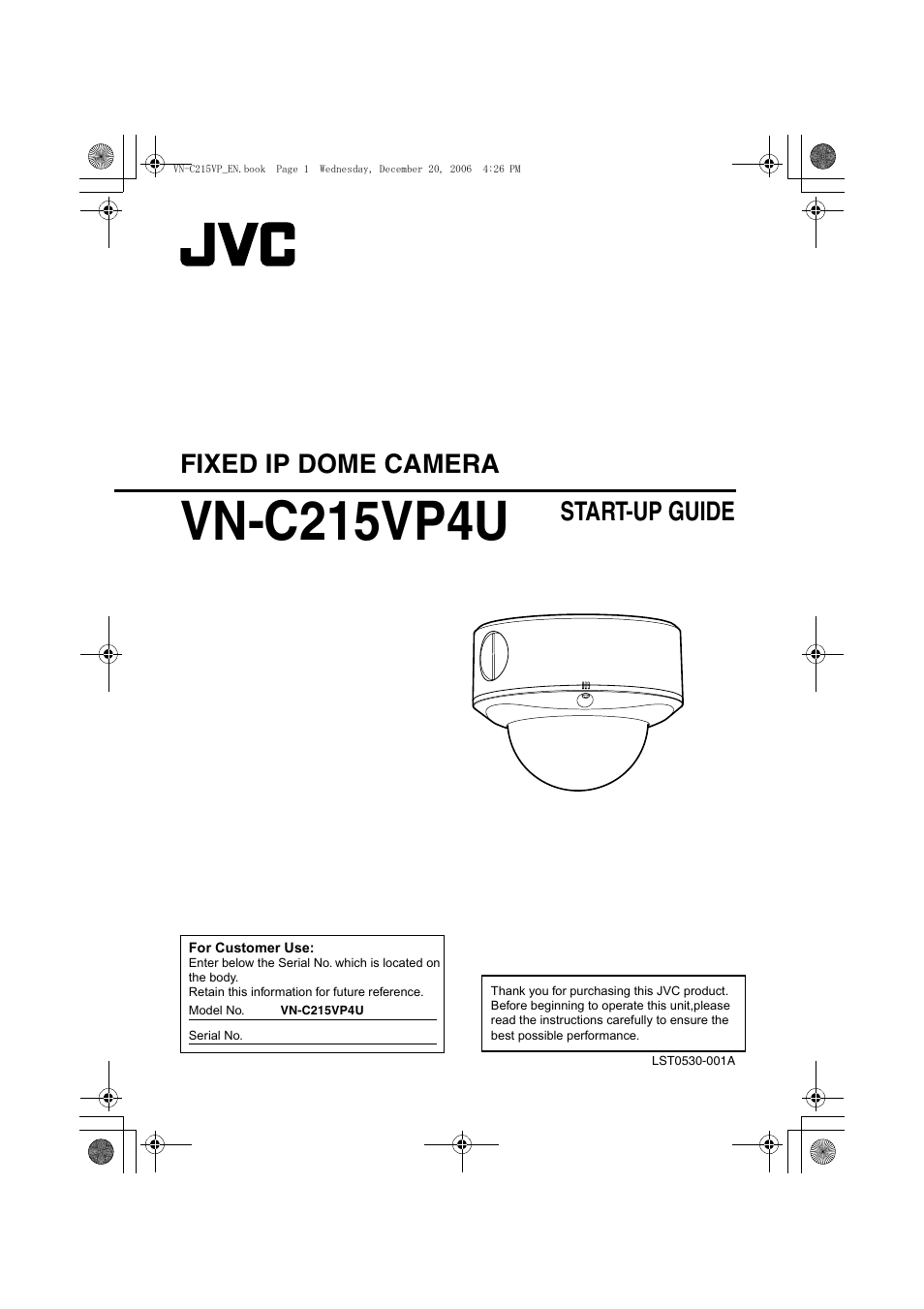 JVC VN-C215VP4U User Manual | 48 pages