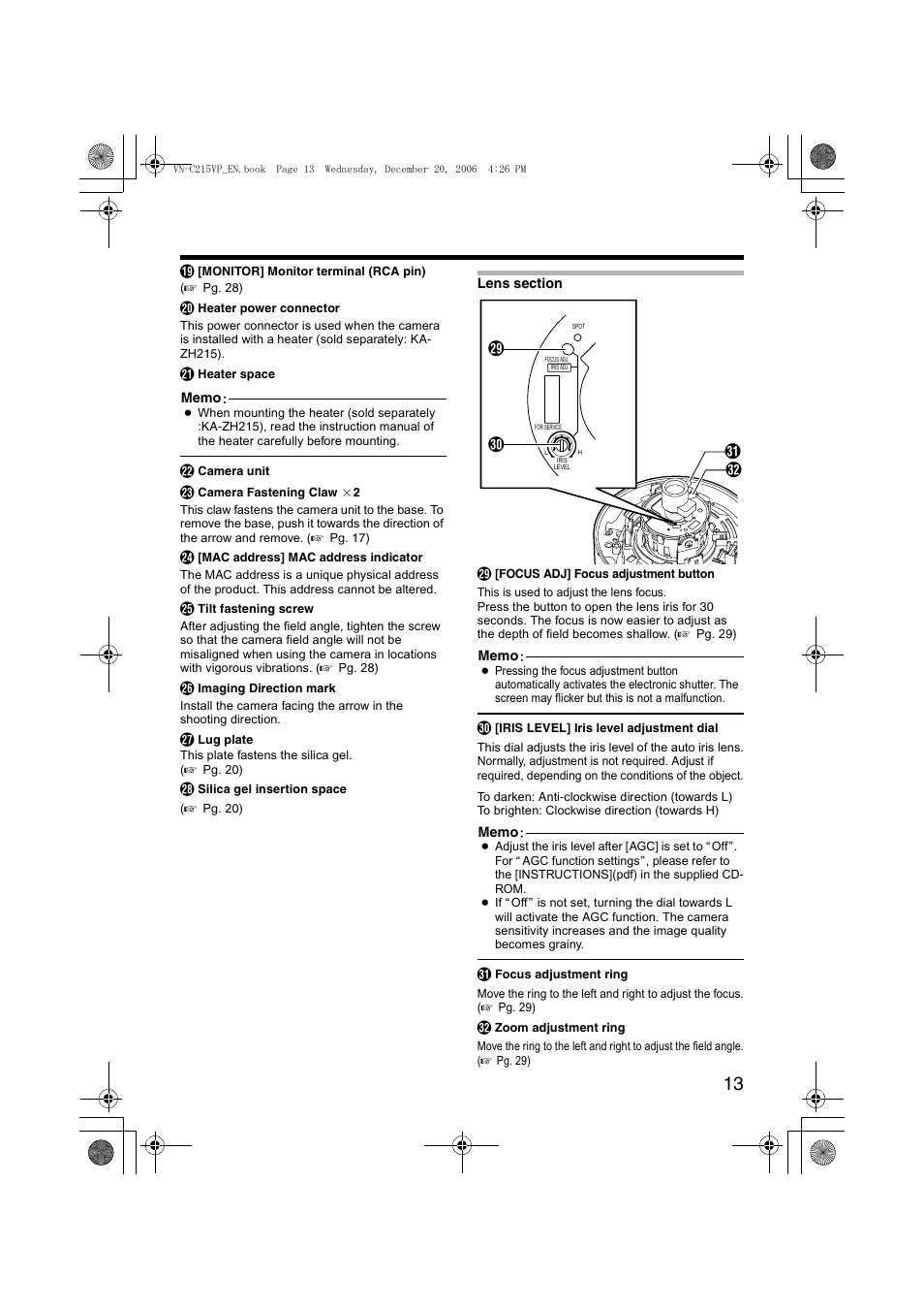 Cd f e | JVC VN-C215VP4U User Manual | Page 13 / 48