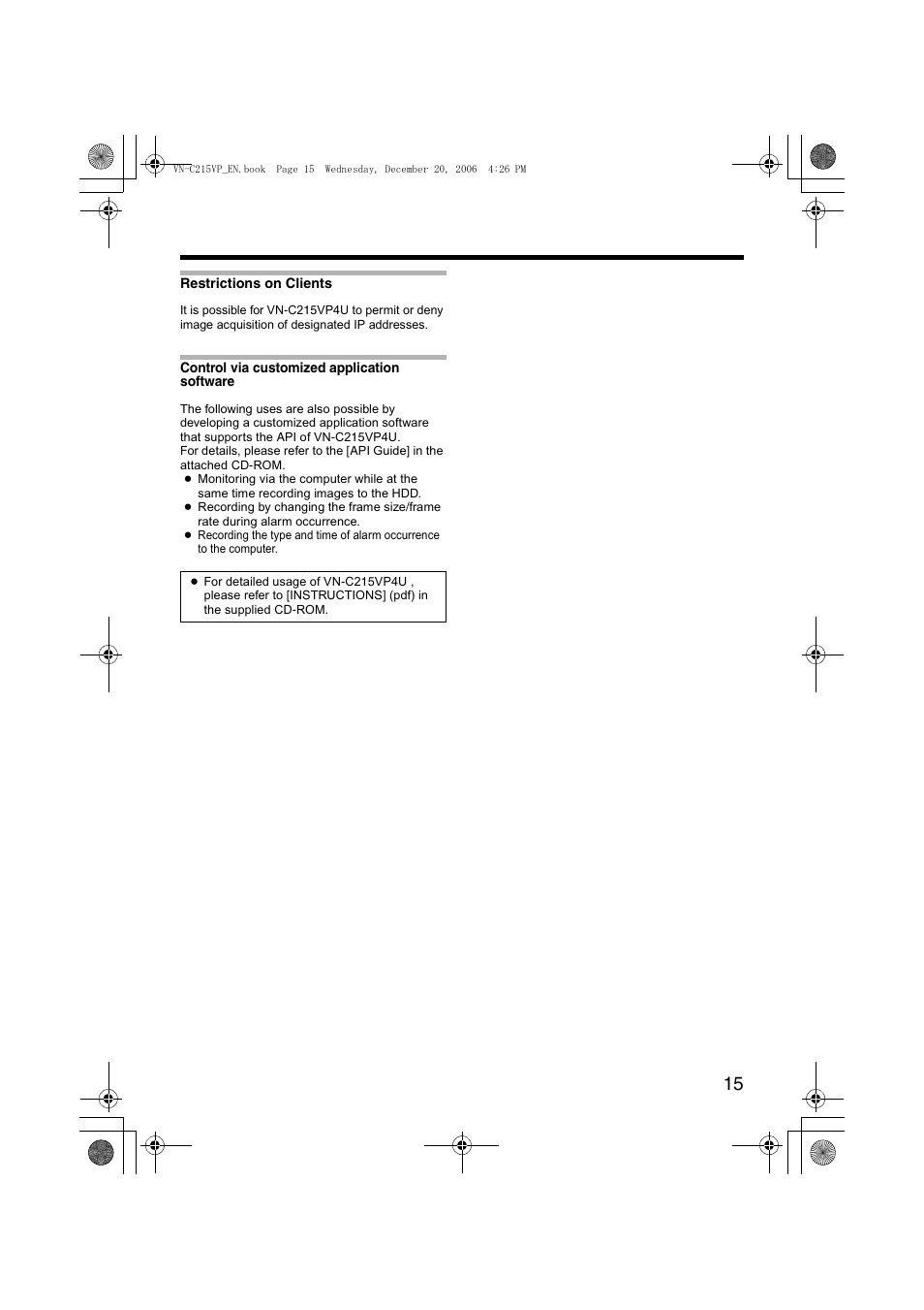 JVC VN-C215VP4U User Manual | Page 15 / 48