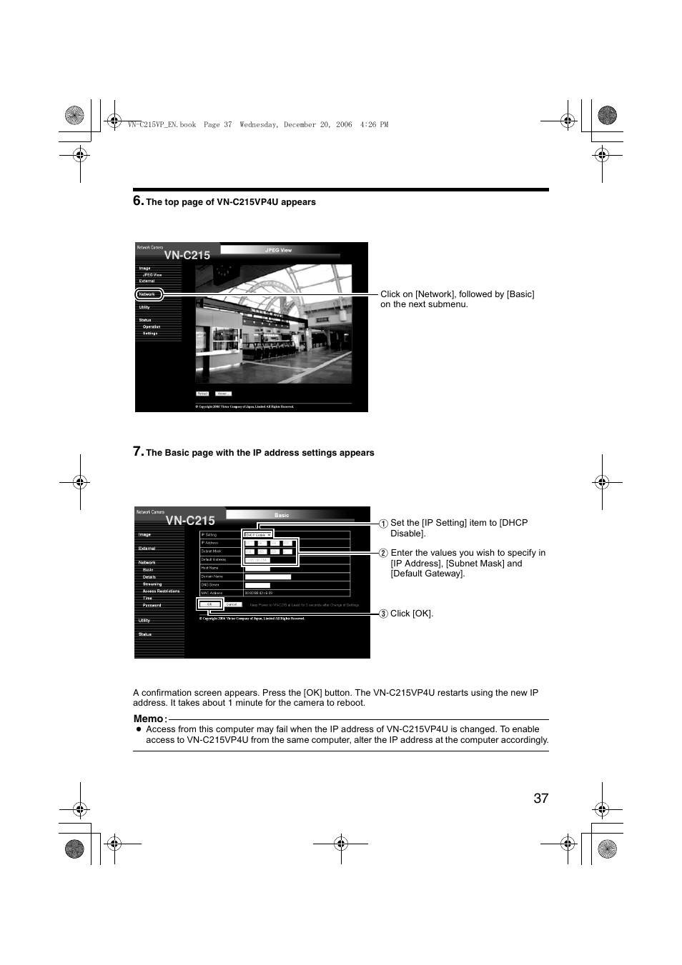 JVC VN-C215VP4U User Manual | Page 37 / 48